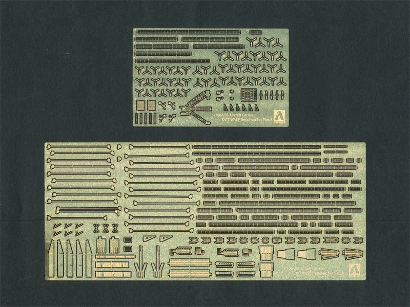 Aoshima 01031 US Aircraft Carrier WASP Photo Etched Parts Set 1/700 – immagine 2