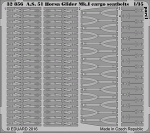Eduard 32856 AS 51 Horsa Glider Mk. And cargo seatbelts 1/35 BRONCO