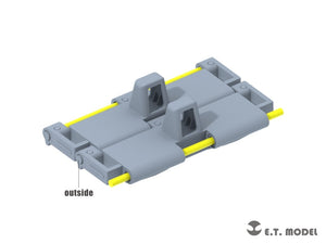 ET Model P35-095 WWII USARMY M4 Sherman T66 Workable Track For ASUKA/DRAGON/TAMIYA/TASCA Kit 1/35 – imagen 2