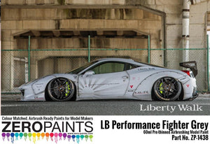 Peinture grise Zero Paints ZP-1438 - LB Performance Zero Fighter (style combat) (LB Works Ferrari 458, Lamborghini Aventador, Murcielago) 60 ml