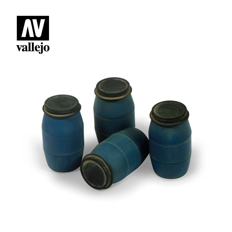 Vallejo SC210 Diorama Accessories Modern Plastic Drums #1 1/35