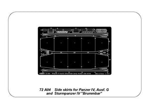 Aber 72A04 Side skirts for PzKpfw IV, Ausf.G, early Brummbar 1/72 – Bild 3