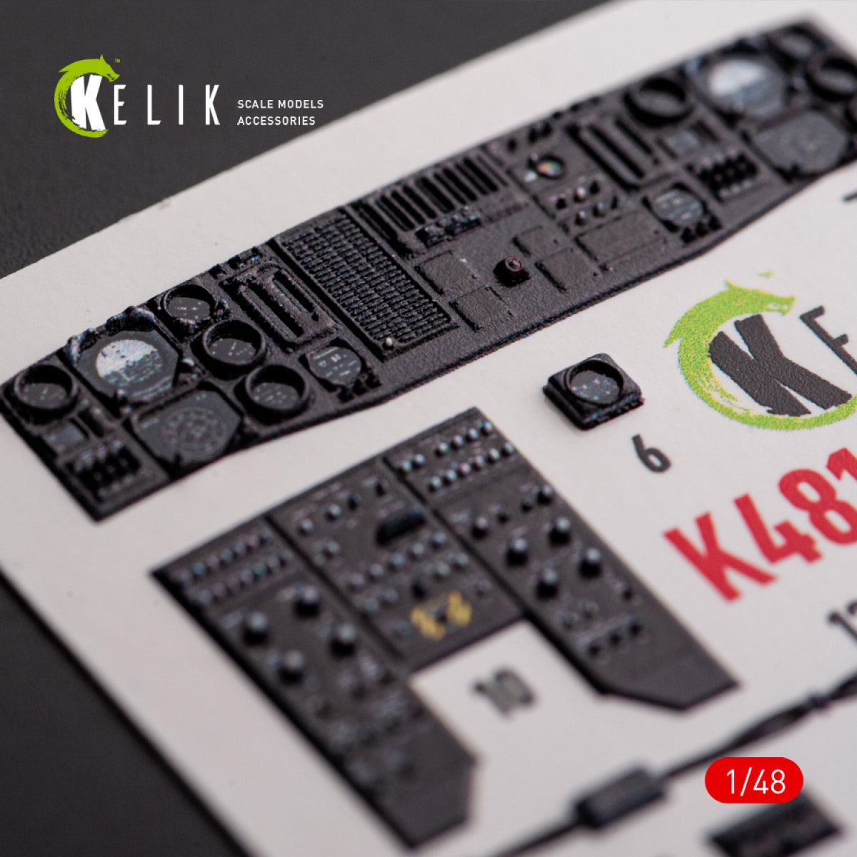 KELIK K48113 UH-60A Black Hawk - Type 1 interior 3D decals for ICM kit 1/48 – image 9