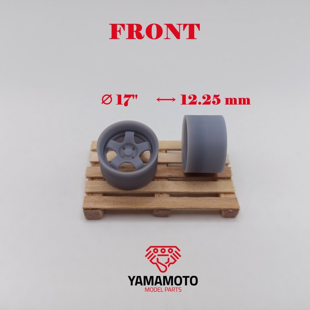 Yamamoto Model Parts YMPRIM5 Work Meister S1 2P 17&amp;quot; 4 écrous 1/24 – image 2