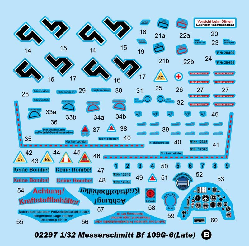Trumpeter 02297 Messerschmitt Bf 109G-6 (Late) 1/32 – obrázek 14