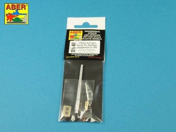 Aber 72L-67 170 mm A/T gun barrel for German Jagdpanzer E-100 1/72 – zdjęcie 8