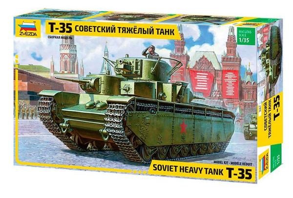 Zvezda 3667 SOVIET HEAVY TANK T-35 1/35