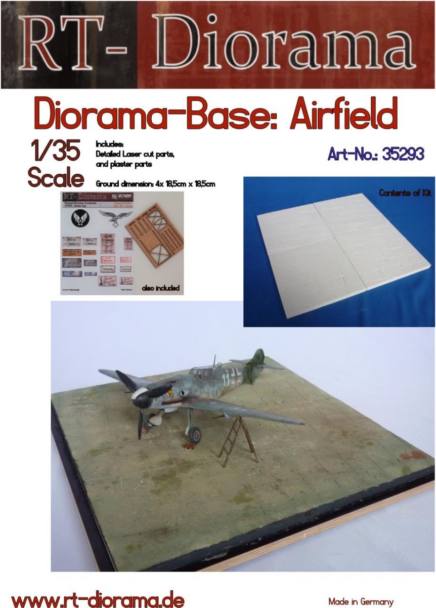 RT-Diorama 35293 Diorama-Base: &amp;quot;Airfield&amp;quot; 1/35
