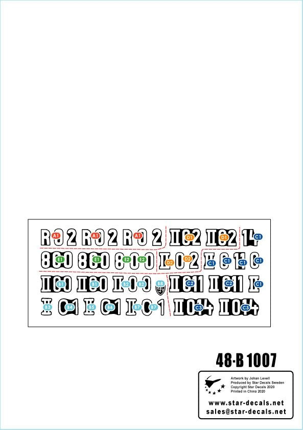 Star Decals 48-B1007 Viking #2. Panthers of SS-Panzer Reg. 5 Viking 1/48 – obrázek 2