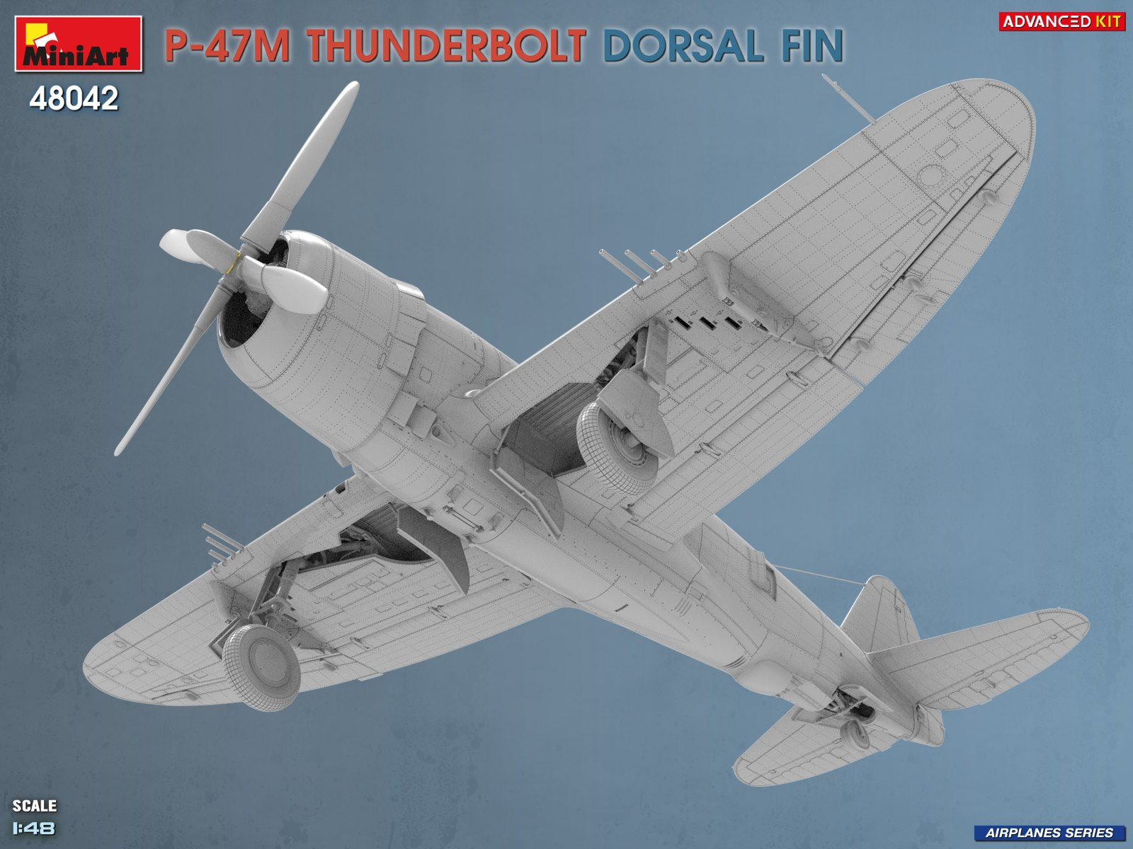 MiniArt 48042 P-47M Thunderbolt Dorsal Fin Advanced Kit 1/48 – zdjęcie 3