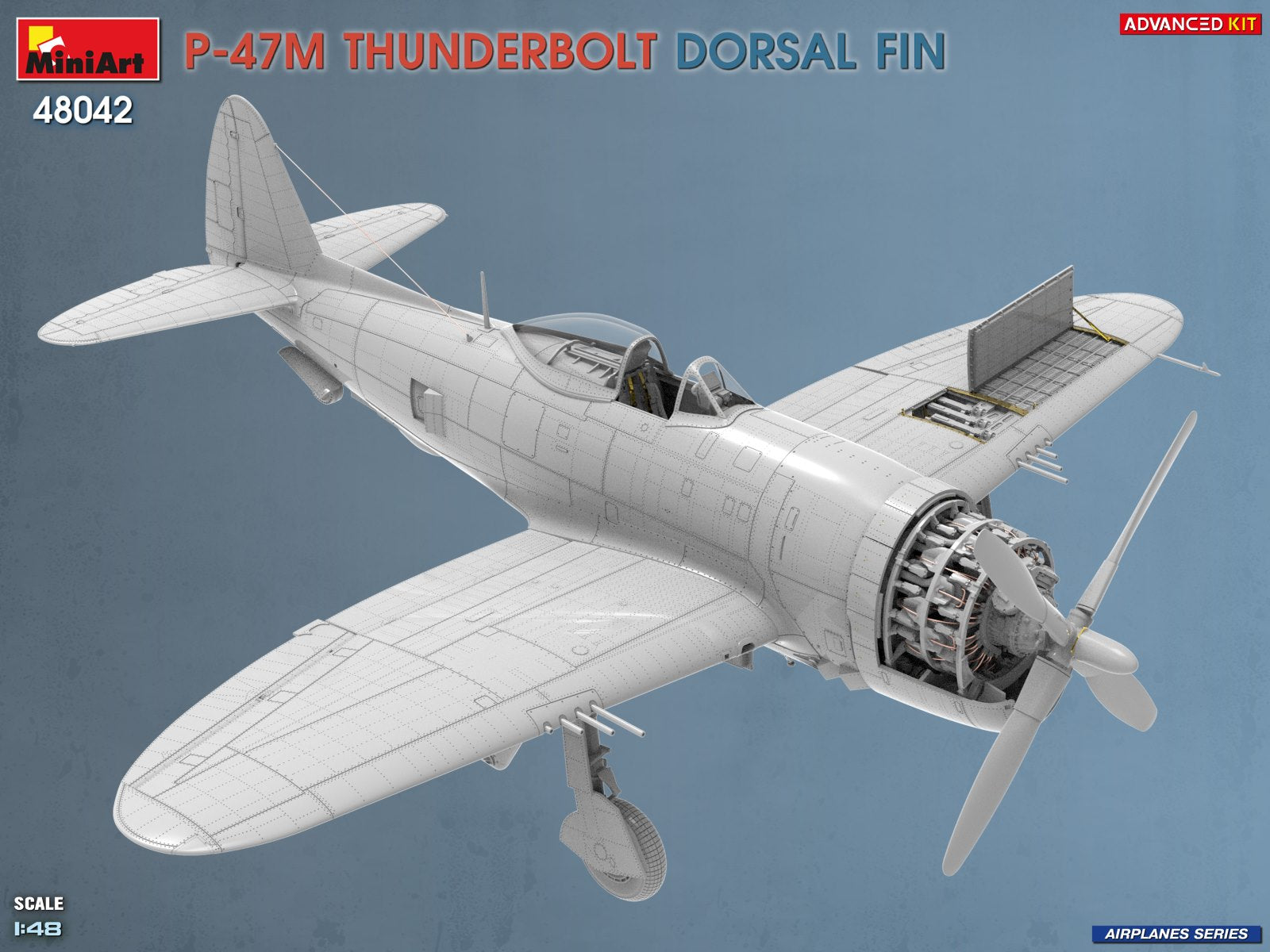 MiniArt 48042 P-47M Thunderbolt Dorsal Fin Advanced Kit 1/48 – zdjęcie 5