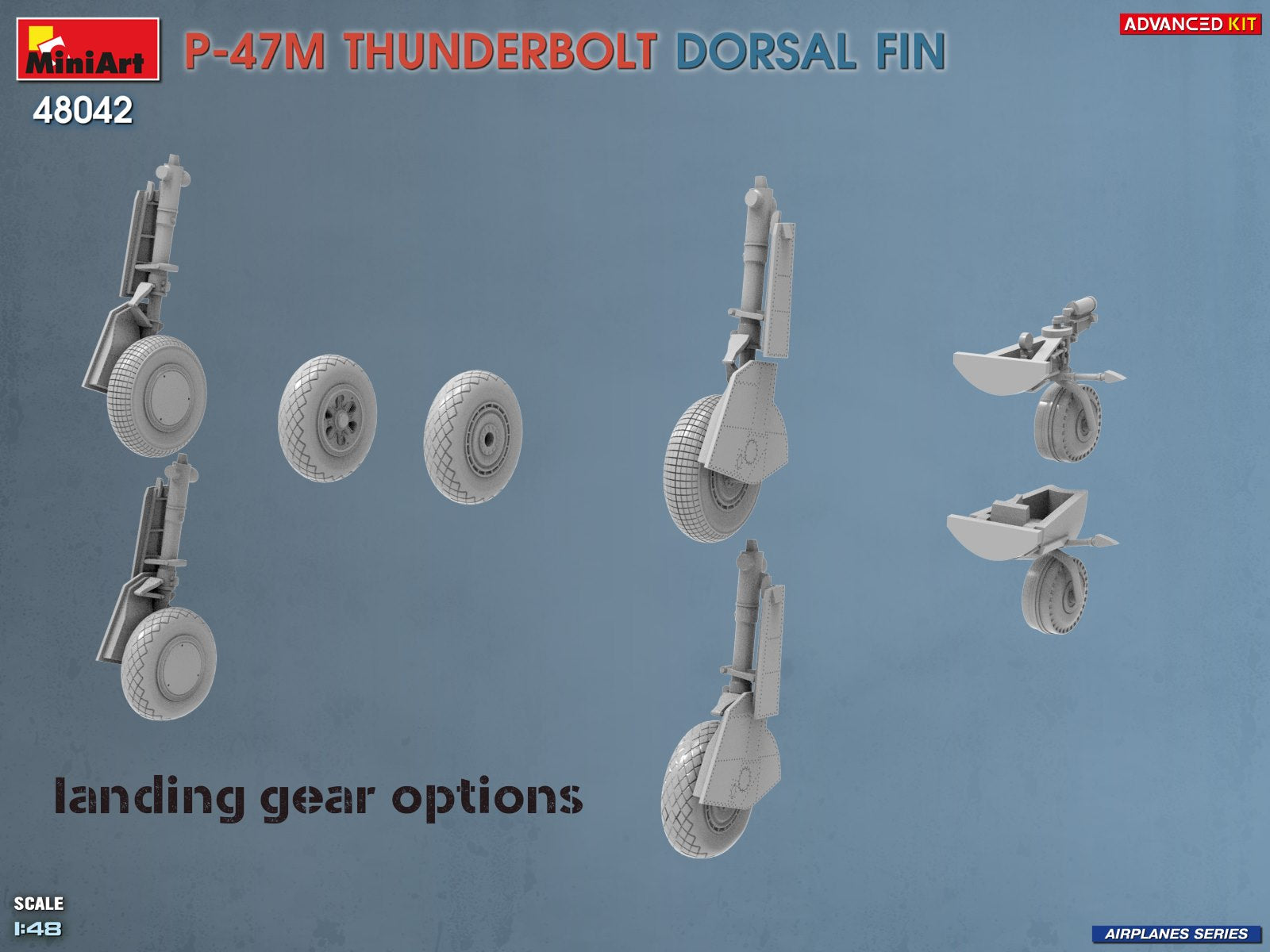 MiniArt 48042 P-47M Thunderbolt Dorsal Fin Advanced Kit 1/48 – zdjęcie 8