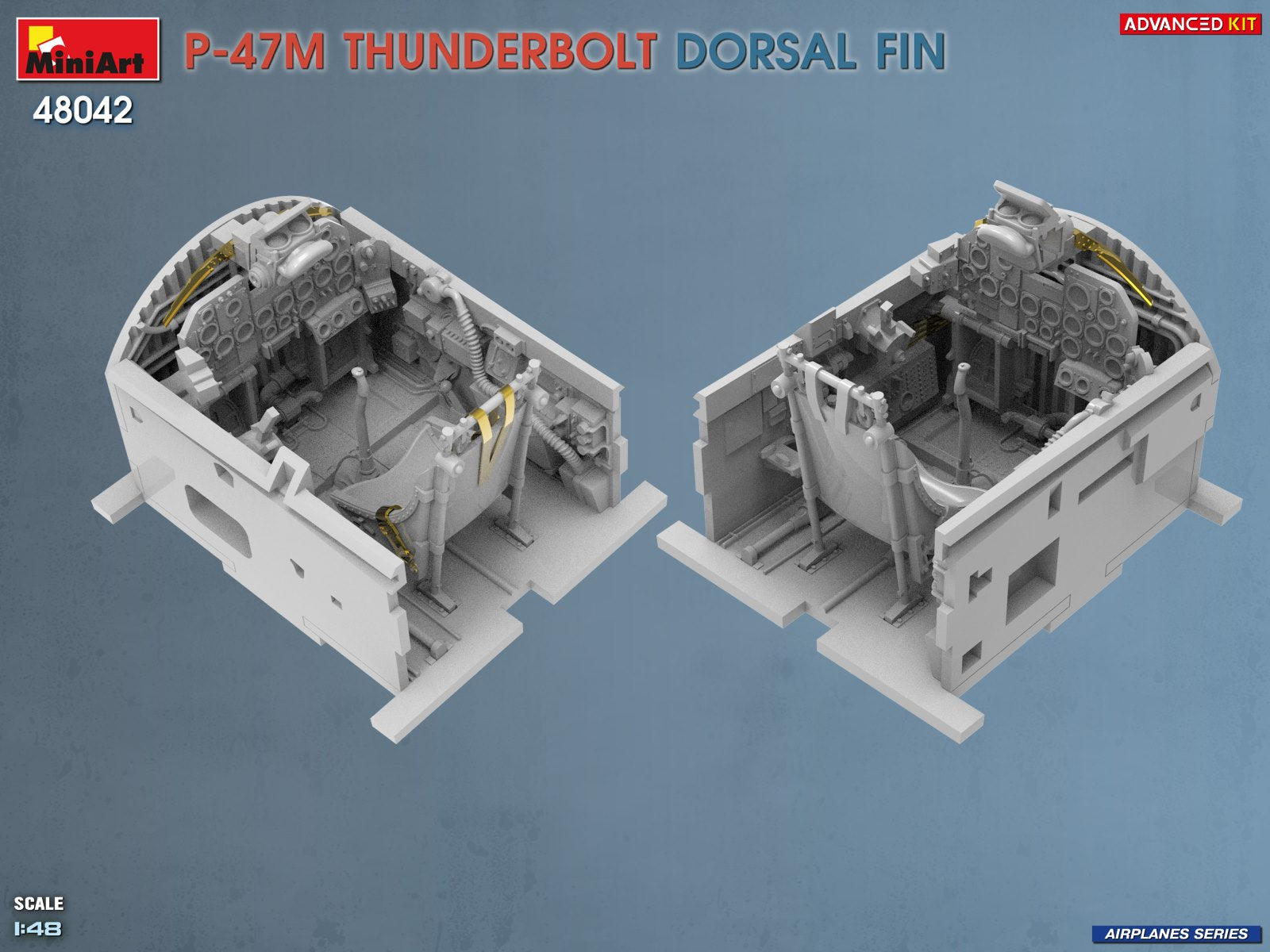 MiniArt 48042 P-47M Thunderbolt Dorsal Fin Advanced Kit 1/48 – zdjęcie 10