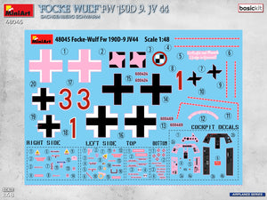 MiniArt 48045 Focke-Wulf Fw 190D-9. JV 44 “Sachsenberg Schwarm”. BASIC KIT 1/48 – Bild 2