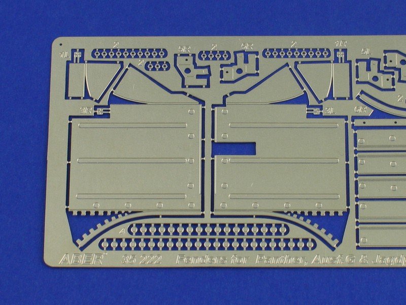 Aber 35222 Fenders for Panther Ausf.G and Jagdpanther 1/35 – immagine 2