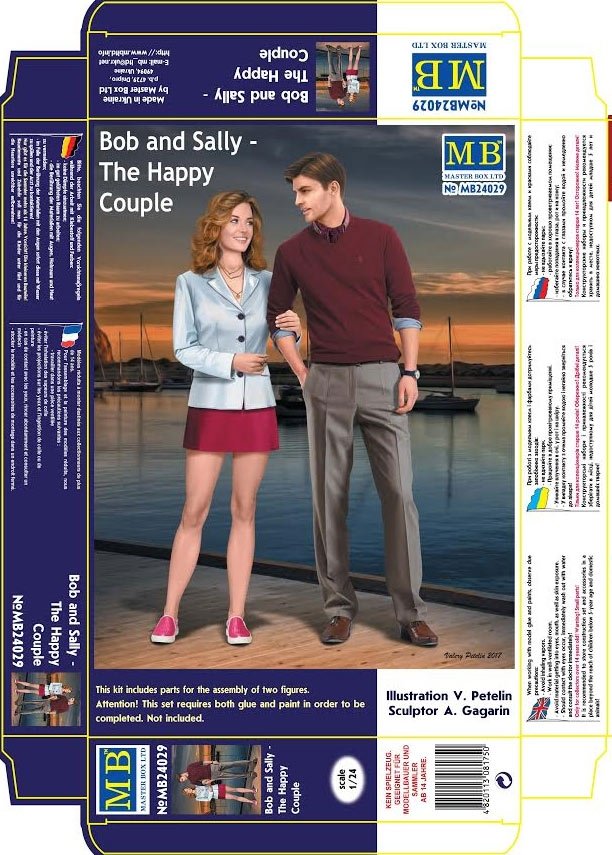 Master Box 24029 Dangerous Curves Series. Bob and Sally - The Happy Couple 1/24 – image 4