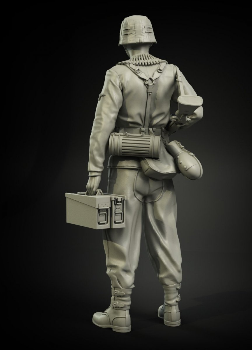 Panzer Art FI35-040 Waffen-SS MG-42 ammo carrier 1/35 – Bild 4