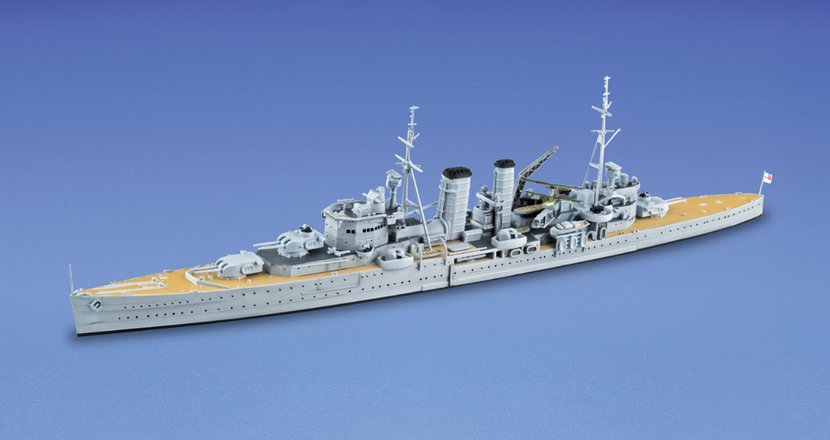 Aoshima 05273 Série Water Line n° 807 Croiseur lourd britannique HMS Exeter 1/700 – image 2