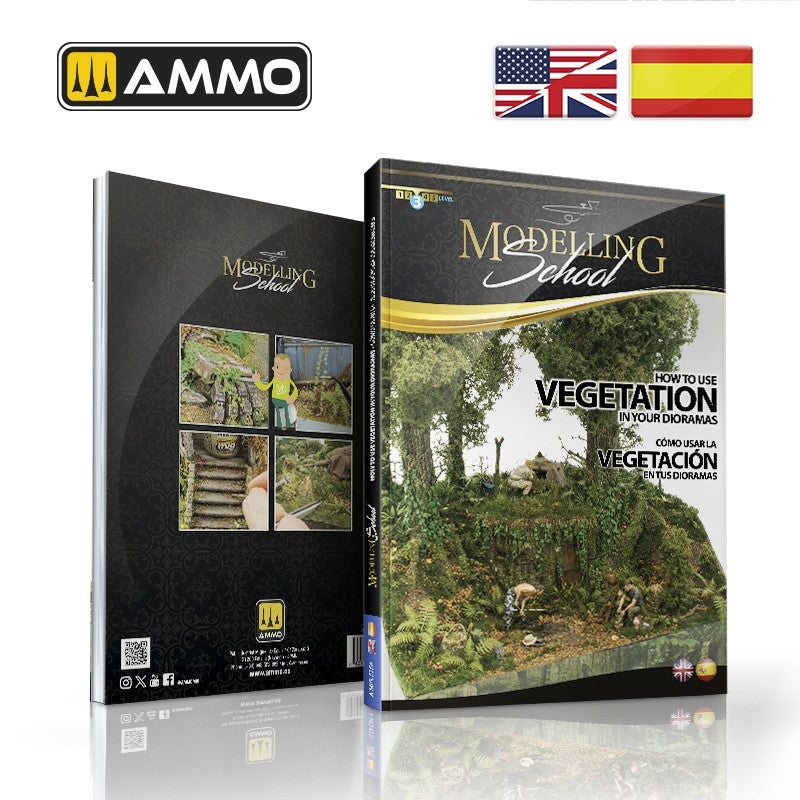 AMMO of Mig Jimenez 6254 MODELLING SCHOOL - How to use Vegetation in your Dioramas (Bilingual- English, Spanish) – obrázek 2