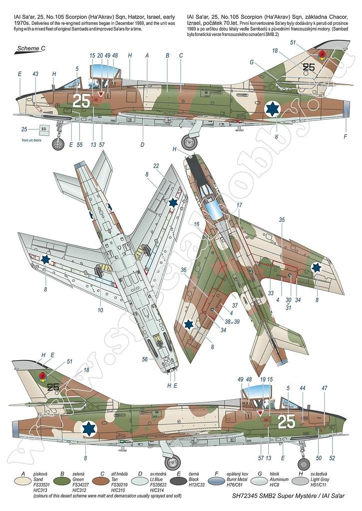 Special Hobby 72345 SMB-2 Super Mystère &amp;#39;Sa&amp;#39;ar – Israeli Storm in the Sky&amp;#39; 1/72 – obrázek 5