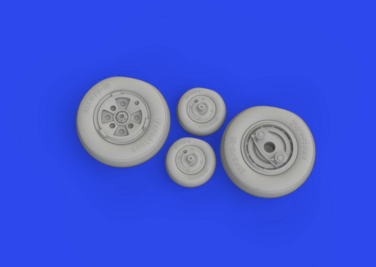 Eduard 648996 Gannet wheels AIRFIX 1/48 – imagen 4