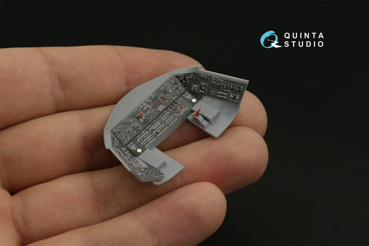 Quinta Studio QDS-48354 Mi-17 (Mi-8MT Export version) 3D-Printed &amp;amp; colored Interior on decal paper (Zvezda) (Small version) 1/48 – image 9