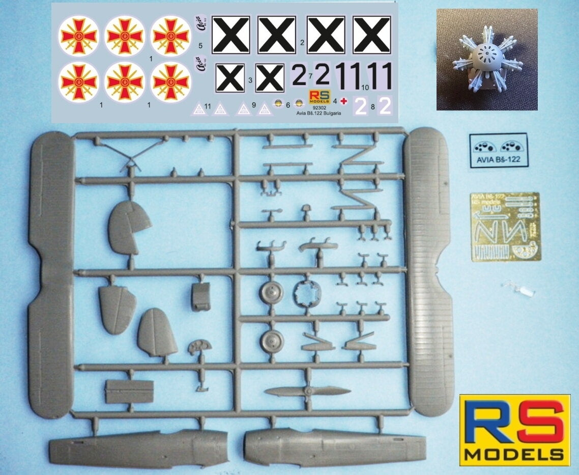 RS Models 92302 Avia Bs.122 Bulgarian Trainer from WWII 1/72 – image 4