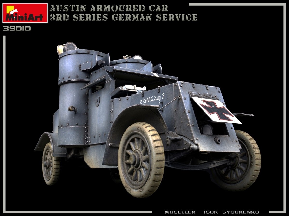 Miniart 39010 AUSTIN ARMORED CAR 3rd SERIES: GERMAN, AUSTRO-HUNGARIAN, FINNISH SERVICE. INTERIOR KIT 1/35 – immagine 15
