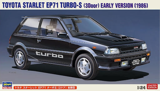 Hasegawa 20687 Toyota Starlet EP71 Turbo-S (3 Door) Early Version (1986) 1/24