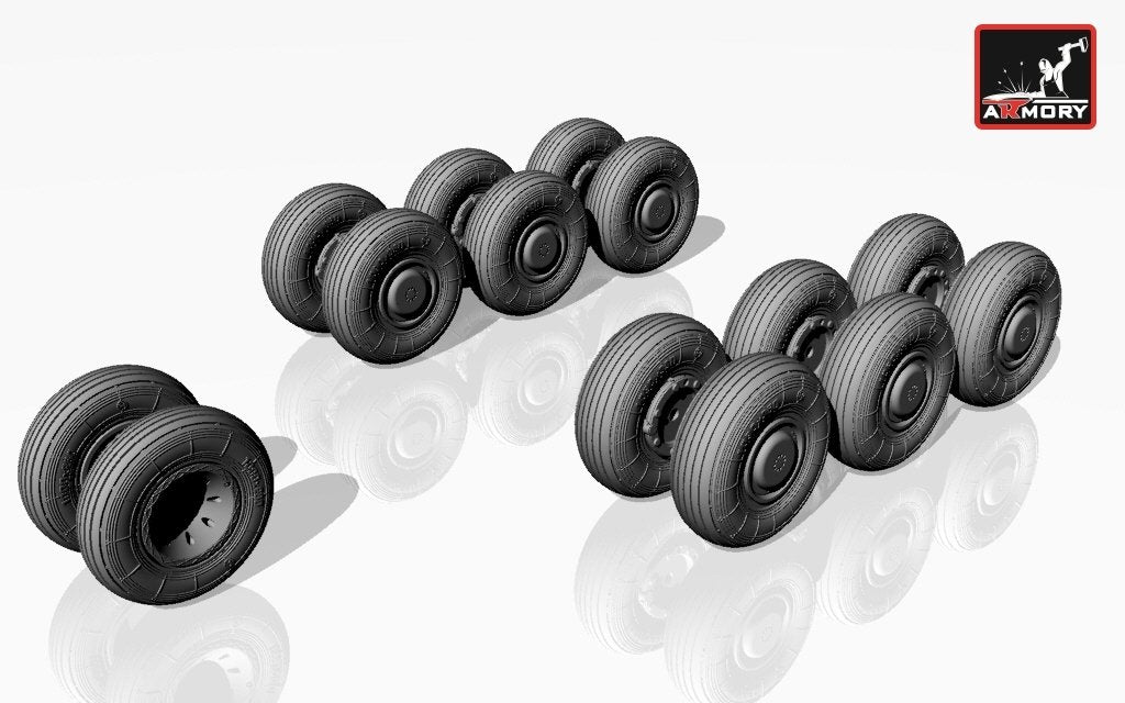 Armory Models AW72012 Tupolev Tu-22M2/M3 Backfire wheels 1/72 – image 2