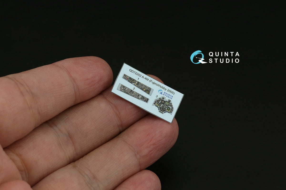 Quinta Studio QD72202 A-4M 3D-Printed &amp;amp; colored Interior on decal paper (Fujimi/Hobby 2000) 1/72 – image 3