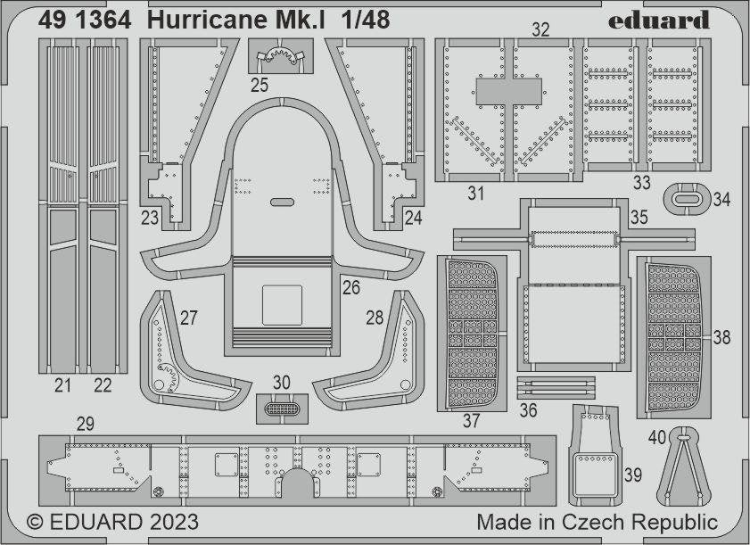 Eduard 491364 Hurricane Mk. ET HOBBY BOSS 1/48 – image 2