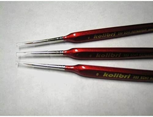 Harder &amp; Steenbeck 170002 Brush set 333, size 10/0. Set of 3.