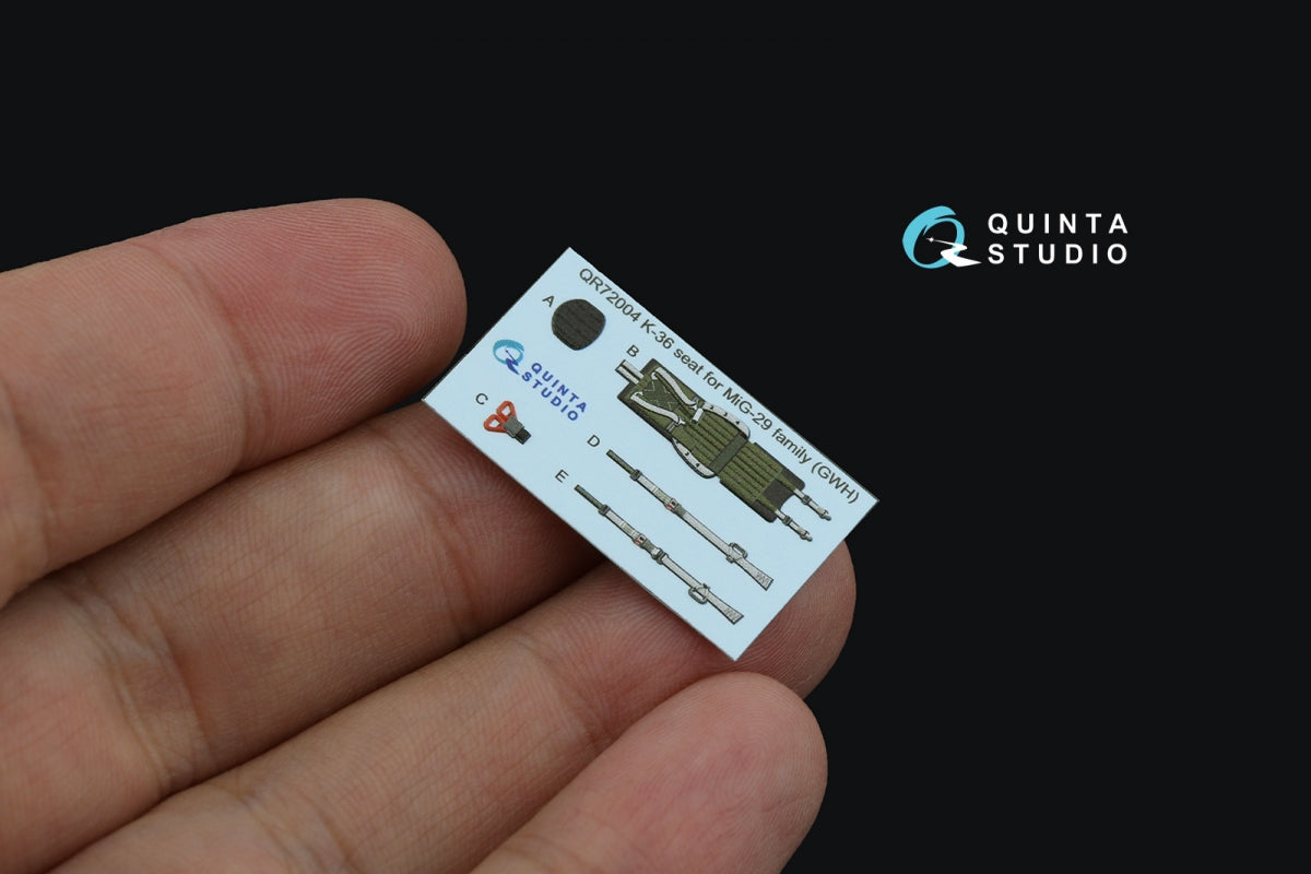 Quinta Studio QD72161 MiG-29SMT 3D-Printed &amp;amp; colored Interior on decal paper (GWH) 1/72 – Bild 7