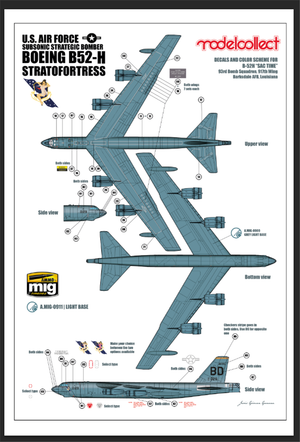 Modelcollect UA72200 B-52H US Stratofortress Strategic Bomber 1/72 – obrázek 22