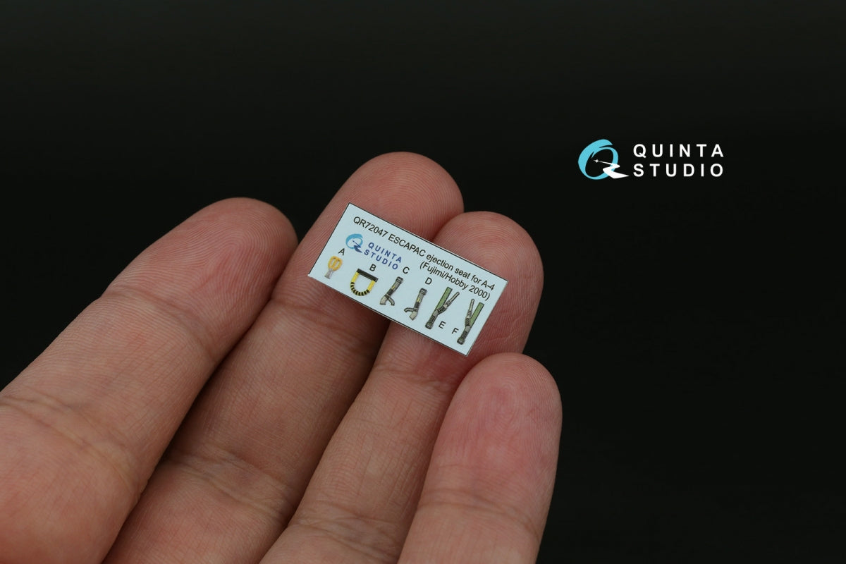 Quinta Studio QD72200 A-4E 3D-Printed &amp;amp; colored Interior on decal paper (Fujimi/Hobby 2000) 1/72 – image 6