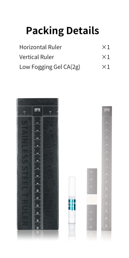 DSPIAE SST-01 Stainless Steel T-Ruler – image 2