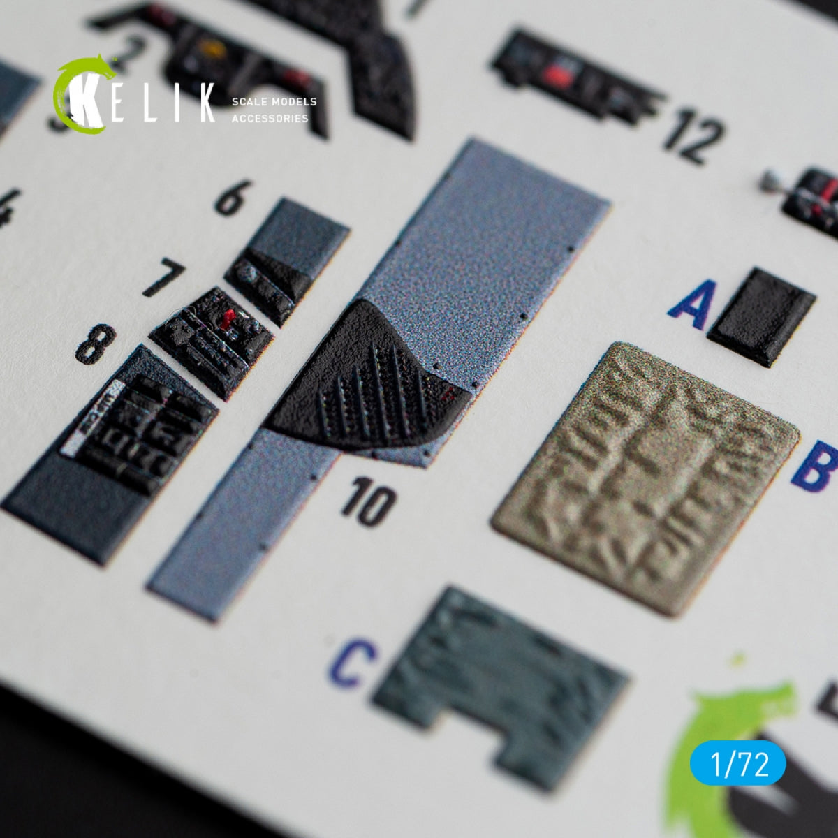 KELIK K72064 A1H SKYRAIDER INTERIOR 3D DECALS FOR HASEGAWA KIT 1/72 – Bild 3