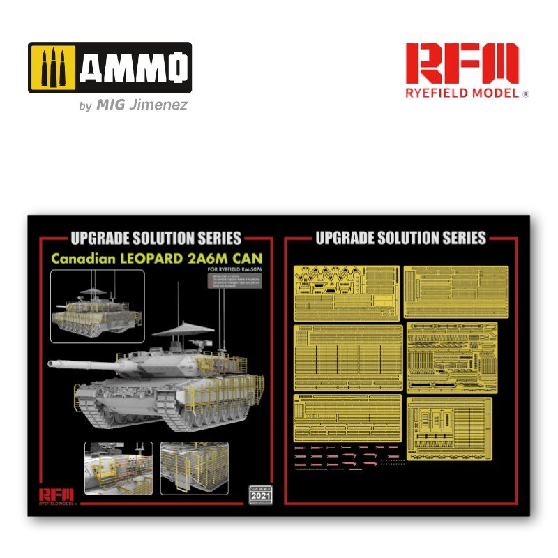 Rye Field Model 2021 Upgrade set for 5076 Canadian Leopard 2A6M CAN 1/35 – obrázek 2