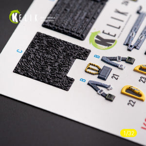 KELIK K32028 F-117A - Type 2 interior 3D decals for Trumpeter kit 1/32 – image 5