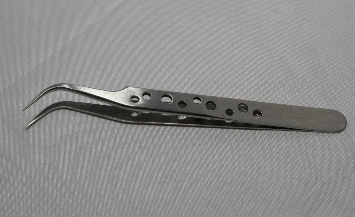 U-Star UA-90210E Straight Tweezer (steel tweezers - curved)