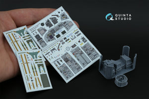 Quinta Studio QD+32231 Tornado ECR German 3D-Printed &amp;amp; colored Interior on decal paper (Italeri) (with 3D-printed resin parts) 1/32 – immagine 2