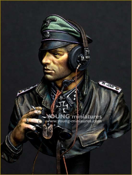 Young Miniatures YM1876 SS Panzer Commander Normandie 1944 1/10 – Bild 3