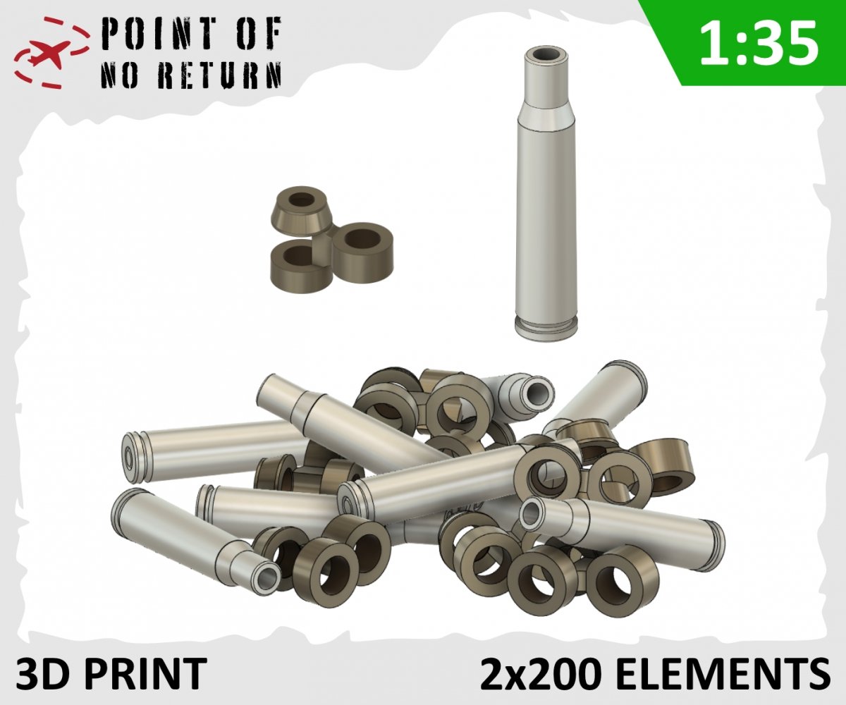 Point of no Return 3522013 Shells and links for M2HB browning 0.5 inch ammunition 1/35
