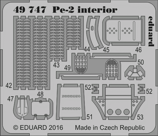 Eduard 49747 Pe-2 intérieur ZVEZDA 1/48 – image 2