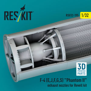 RESKIT RSU32-0195 F-4 (E, J, F, G, S) &amp;quot;Phantom II&amp;quot; exhaust nozzles for Revell kit (3D Printed) 1/32 – image 3