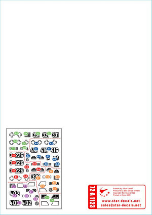 Star Decals 72-A1123 SdKfz 250 &amp;#39;neu&amp;#39; # 2 SdKfz 250/1, SdKfz 250/3 and SdKfz 250/7 - Waffen-SS markings 1/72 – image 2