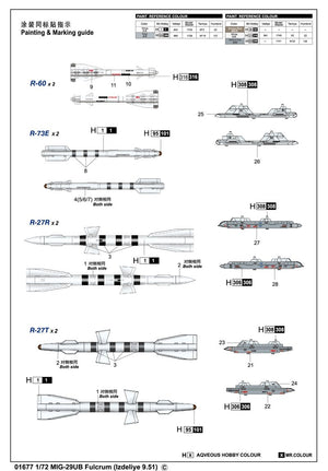 Trumpeter 01677 MIG-29UB Fulcrum Izdeliye 9.51 1/72 – Bild 4