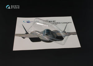 Quinta Studio QC72003 SU-57 vacuformed clear canopy 2 pcs (for 7319 Zvezda kits) 1/72 – image 3