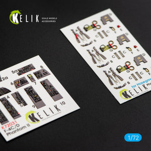 KELIK K72031 F-4(C,D) &amp;quot;PHANTOM II&amp;quot; INTERIOR 3D DECALS FOR HASEGAWA KIT 1/72 – image 2